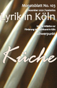 Cover Lyrik in K&ouml;ln 103 K&uuml;che